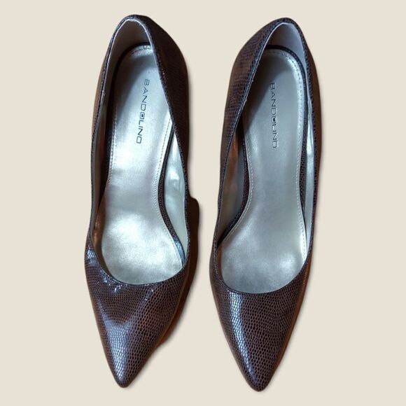 🌼4/$30 Bandolino Fairbury Brown Animal Print Pointed Toe Pumps Size 10 - Picture 2 of 10